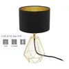 EGLO Carlton 2, Černá, Mosaz, Zlato, Textil, Ocel, Ložnice, Náhled obrázku produktu 13