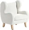 BELIANI Kindersessel Cremeweißer Bouclé-Stoffbezug mit Produktbild-Vorschau 4