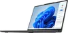 A laptop is shown from a side-angle, open and displaying its screen. Produktbild-Vorschau