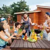 Relaxdays Serviertablett, rutschfeste Oberfläche, eckiges Produktbild-Vorschau 3