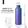 Trinkflasche Edelstahl 500ml Thermoflasche isoliert Sport Produktbild-Vorschau 3
