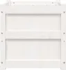 vidaXL Pflanzkübel Weiß 50x50x50 cm Massivholz Kiefer Produktbild-Vorschau 5
