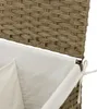 vidaXL Kosz na pranie z 2 przegrodami 53x35x57 cm z Podgląd zdjęcia produktu 9