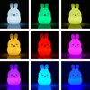 Silikonová noční lampička Králíček pro děti LED USB + Náhled obrázku produktu 2