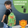 HECKBO Kinder Turnbeutel mit Sichtfenster & Dschungel-Motiv Produktbild-Vorschau 34