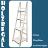 Regal Leiterregal Holz Wandregal Bücherregal für Küche Produktbild-Vorschau 2