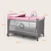 Lionelo Flower Travel Cot Dětská ohrádka Baby s bočním Náhled obrázku produktu 7