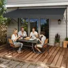 FIVMEN Klemmmarkise Balkon 400cm breit - Markise mit Produktbild-Vorschau 1