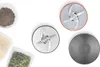 A flat lay of food processor attachments and ingredients. Podgląd zdjęcia produktu