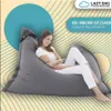 Lazy Bag Beanbag in cotone - Grigio scuro Anteprima dell’immagine prodotto 3