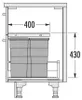 Popelnice Hailo 3301681 Allegro 430, sada 2x13 + 28 litrů, Náhled obrázku produktu 11