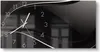 DEQORI Glasuhr 60x30 cm Zahlen 'Dunkle Wellengrafik' Produktbild-Vorschau 1