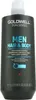 A black bottle of Goldwell Dualsenses Men Hair & Body Shampoo. Produktbild-Vorschau