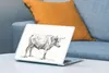 MuchoWow® Laptop Aufkleber Sticker Cover Stehender Stier, Produktbild-Vorschau 4