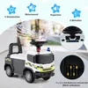 COSTWAY 2 in 1 Rutschauto, Polizeiauto mit Lenkrad, Produktbild-Vorschau 4