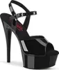 EXCITE-609 Damen Sandale von Pleaser, Schwarz Glanz , EU Produktbild-Vorschau 1