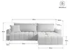 Masseno Ecksofa FRIGA mit Schlaffunktion L-Form, Sofa mit Produktbild-Vorschau 5