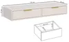 Selsey Vena - Schminktisch mit 2 Schubladen, Kaschmir, 110 Produktbild-Vorschau 5