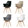 Four chairs in different colors arranged in a grid on a white background. Produktbild-Vorschau