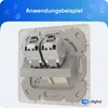 hb-digital Netzwerk Dose 2 Port mit 2 x Keystone Modul CAT Produktbild-Vorschau 8