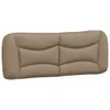 The Living Store Kopfteil-Kissen Cappuccino-Braun 140 cm Produktbild-Vorschau 3