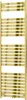 Mexen Uran termosifone da bagno 1800 x 600 mm, 738 W, oro - Anteprima dell’immagine prodotto 1