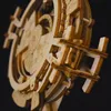A close-up, detailed view of a wooden 3D puzzle model of a perpetual calendar. Anteprima dell’immagine prodotto