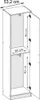 KIER FURNITURE Kleiderschrank Spiegel 53x205cm Produktbild-Vorschau 4