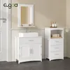 EUGAD Waschbeckenunterschrank, Badezimmerschrank mit Produktbild-Vorschau 2