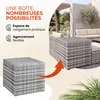 Casaria Coffre de rangement 318 L avec couvercle 75x75x70cm Voir les images du produit 5