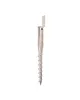 A single metal ground screw with an L-shaped bracket at the top, isolated on a white background. Produktbild-Vorschau