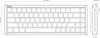 Technical drawing of a keyboard with dimensions. Produktbild-Vorschau