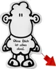 Sheepworld 46495 Plüschkissen Schaf "Ohne Dich ist alles Produktbild-Vorschau 1