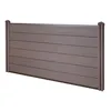 A brown WPC fence panel with a dark brown frame and cap, shown against a white background. Náhled obrázku produktu