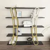 Skye Decor, Adar - Black, Gold, Bücherregal, Schwarz, 100 % Produktbild-Vorschau 3