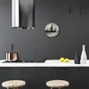 Glasuhr Wanduhr Küchenuhr Echt-Glas 30fi cm Sturm braun Produktbild-Vorschau 3
