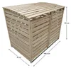 Kondela Mülltonnenbox aus Holz für zwei Tonnen Brudo Typ 1 Produktbild-Vorschau 3