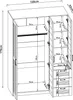 A technical drawing of a wardrobe with dimensions indicated. Produktbild-Vorschau