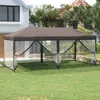 vidaXL Partyzelt Faltbar mit Seitenwänden Taupe 3x6 m -  Produktbild-Vorschau 15