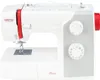 A white and gray Veritas sewing machine with red accents, shown from a front-side angle against a white background. Produktbild-Vorschau