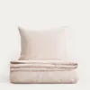 HOMLA RETIE beige Baumwolle Rindenbettwäsche 160x200 + Produktbild-Vorschau 6