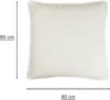 Kissenbezug 80x80 cm Creme Kissenhülle 3D Waben Kissen Produktbild-Vorschau 3