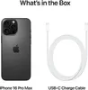 A product shot showing an iPhone and a USB-C charging cable, with text indicating 'What's in the Box'. Produktbild-Vorschau