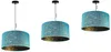 Suspension, lustre, abat-jour, motif doré Voir les images du produit 5