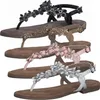 MARCO TOZZI Damen Sandalen Leder Zehentrenner floral Produktbild-Vorschau 1