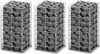 VIDAXL 3teiliger Schans Korbset 25x25x50 cm verzinkter Voir les images du produit 1