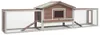 vidaXL Kaninchenstall Mokka 310x70x87 cm Kiefer & Tanne Produktbild-Vorschau 1