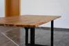 Baumkantentisch Akazie stonefarben 220 (320) x 100 cm Produktbild-Vorschau 5