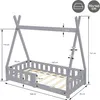 ML-Design dětská postel Tipi 70x140 cm s matrací, ochranou Náhled obrázku produktu 9