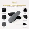 Lavea® Premium 100er Set Hotelslipper aus Velours – Schwarz Produktbild-Vorschau 3